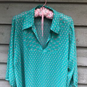 LYS Blouse. Semi sheer